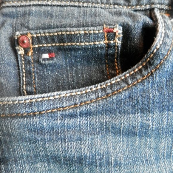 Tommy Hilfiger Boot Cut Dark Wash Jeans - Picture 5 of 5